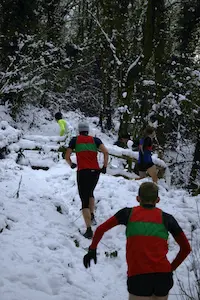 The start of the Kymin winter race many years ago.